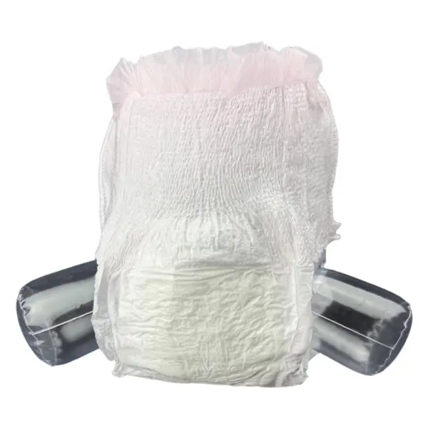 Pink Lace-Trim Adult Pull-Ups for a Youthful Design